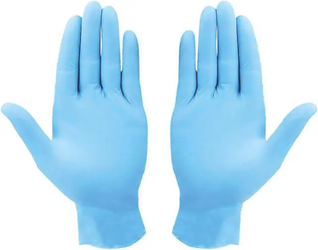 Main image of Nitrile Examination Powder-Free Blue Disposable Gloves 4Mil Thick  Medium 500 Pcs