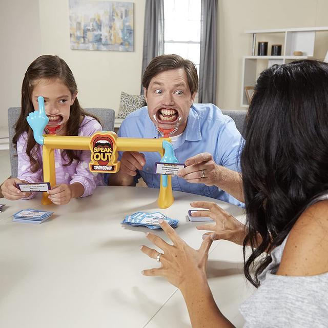 Alt view image 3 of 4 - Hasbro Gaming Speak Out Showdown Game Mouthpiece Challenge