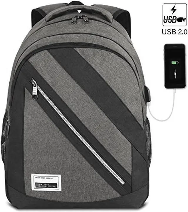 Main image of Laptop Backpack for Men with USB Charging Port and Laptop Compartment Fits 15.6"