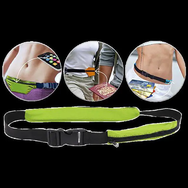 Alt view image 2 of 7 - Tekno Smart Belt Durable Stretchable Hidden Pockets Keeps Belongings Safe-Orange