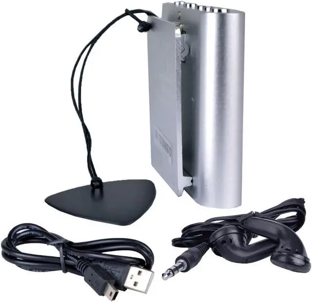 Alt view image 3 of 4 - Eclipse T180 1.8" 4GB MP3 Clip Style Digital Audio LCD Video Player - Silver