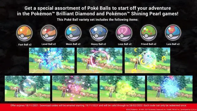 Alt view image 2 of 12 - Pokemon Shining Pearl Nintendo Switch Game