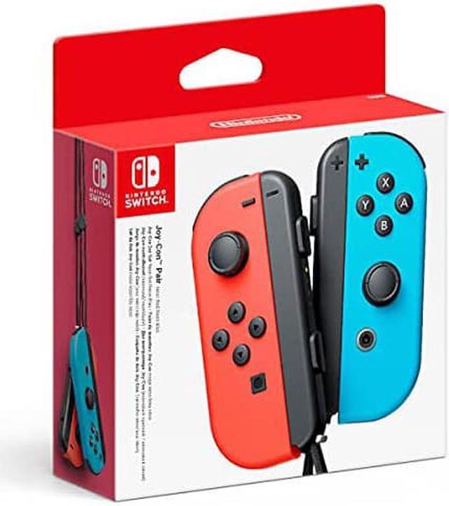 Alt view image 8 of 11 - Nintendo Switch Joy-Con Controller Pair - Neon Red/Neon Blue