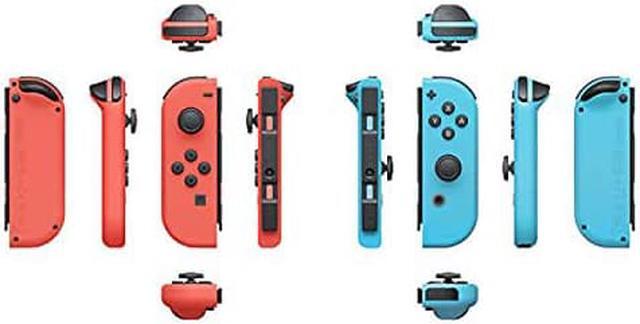 Alt view image 10 of 11 - Nintendo Switch Joy-Con Controller Pair - Neon Red/Neon Blue