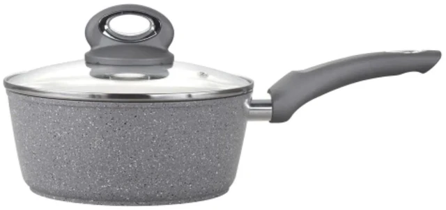 Alt view image 4 of 7 - Aluminum 2.5 Quart QT 8'' Sauce Pan Pot Durable Lightweight with Glass Cover Lid