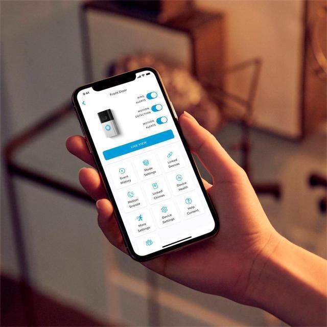 Alt view image 12 of 20 - Ring 53-026135 1080p Video Doorbell 4 - Cloud Storage - Water Resistant - Wi-Fi - 2-Way Audio - Alexa - USB - Satin Nickel