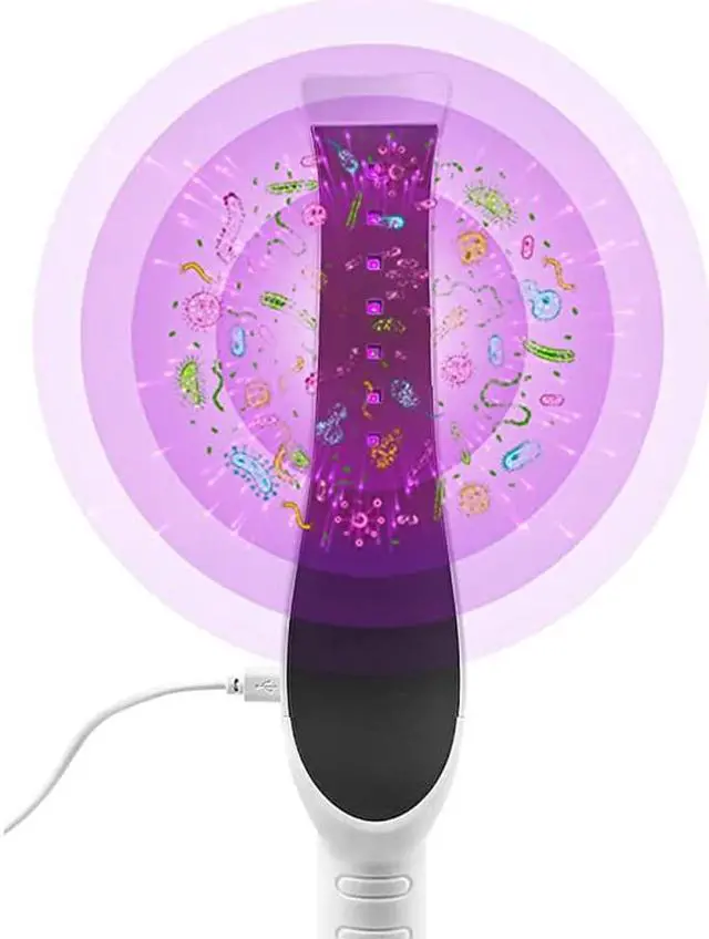 Alt view image 2 of 7 - Handheld Light Wand LED, Portable Kills 99.9% of Germs Cleaning Lamp, USB