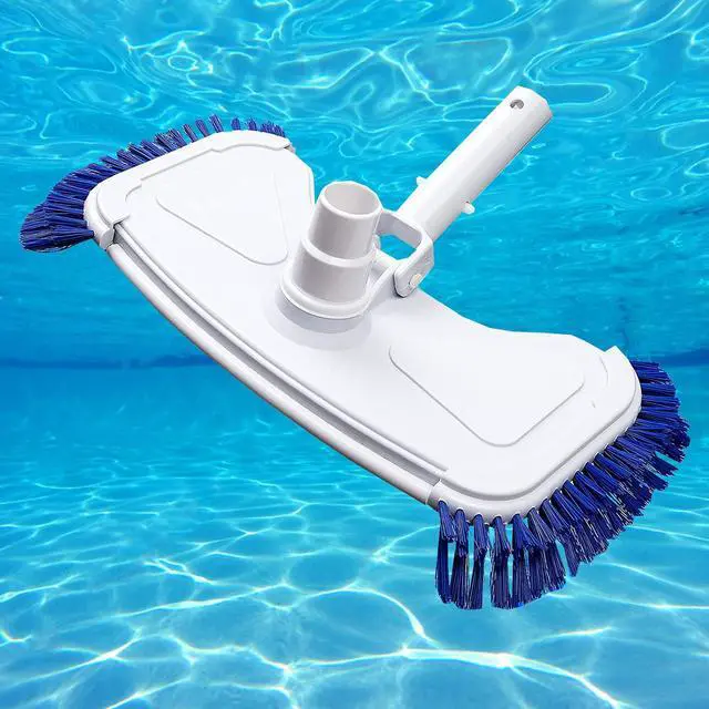 Alt view image 5 of 7 - Professional Heavy Duty Swimming Pool Floor Wall Cleaning Brush Head Tool
