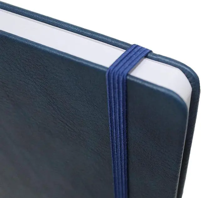 Alt view image 2 of 7 - Professional Notebook Journal 2 Pack Faux Leather Hardcover 200 Page 120GSM-Blue