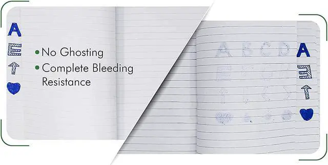 Alt view image 4 of 7 - Professional Notebook Journal 2 Pack Faux Leather Hardcover 200 Page 120GSM-Blue