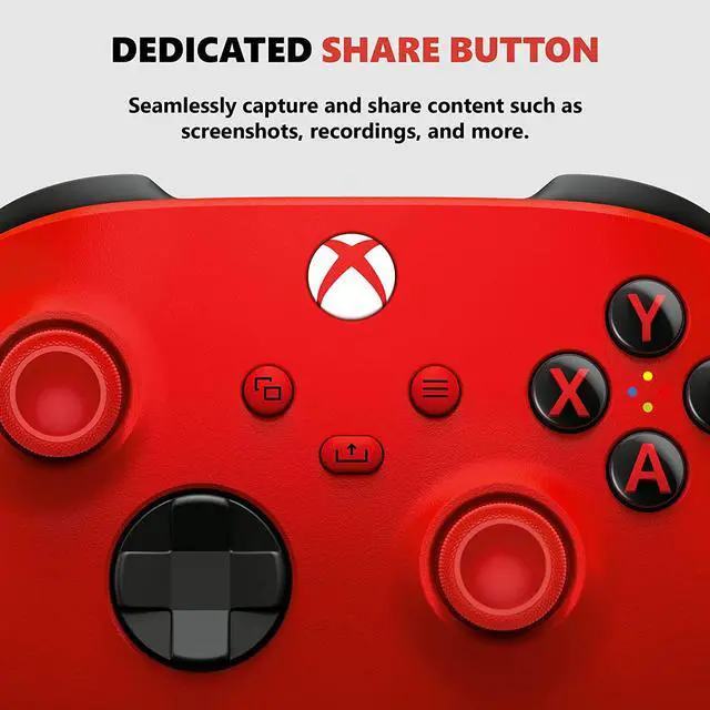 Alt view image 7 of 7 - Xbox Wireless Controller - Pulse Red (Xbox Series X)