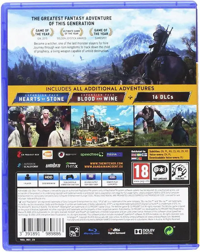 Alt view image 11 of 16 - the witcher 3 game of the year edition (ps4) ()