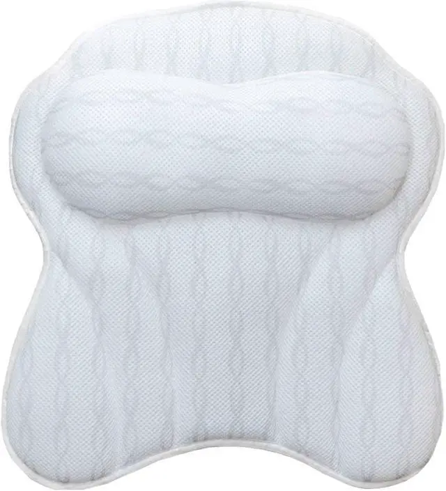 Alt view image 2 of 7 - Luxury Ergonomic Bath Spa Tub Relax Pillow Cushion Headrest Neck Back Support