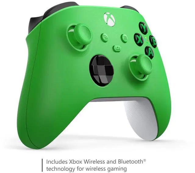 Alt view image 3 of 6 - Xbox Core Wireless Gaming Controller  Velocity Green Series X|S, One, Windows PC, Android, and iOS