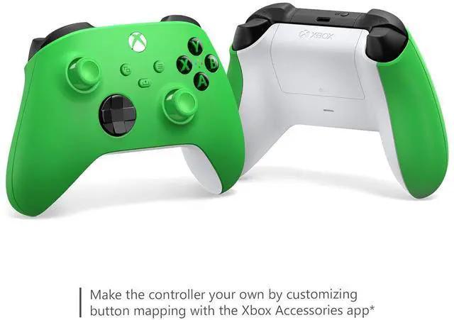 Alt view image 4 of 6 - Xbox Core Wireless Gaming Controller  Velocity Green Series X|S, One, Windows PC, Android, and iOS