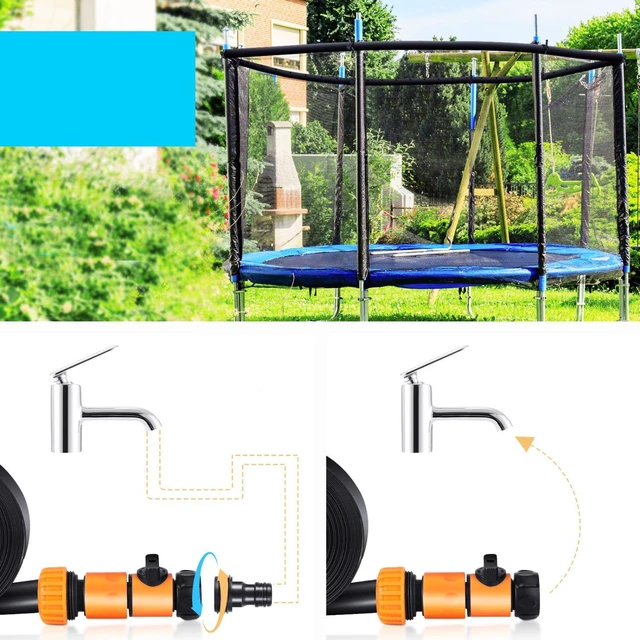 39ft Kids Outdoor Summer Backyard Waterpark Fun Game Trampoline Water ...