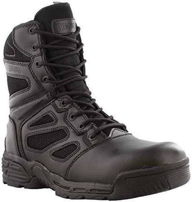 Alt view image 6 of 7 - Magnum 8" Men's Raptor Side Zip Tactical Waterproof Military Police Work Boots,Black, 13