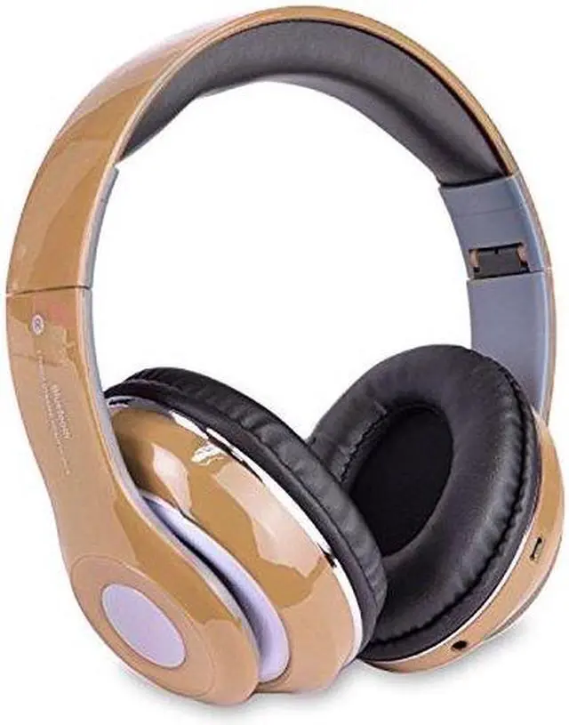 Alt view image 3 of 3 - Bluetooth Wireless with Mic FM Tuner Memory Card Slot Over Ear Headset Headphone