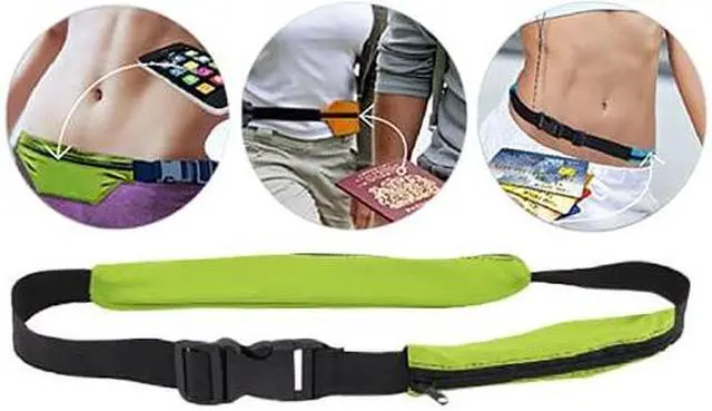 Alt view image 7 of 7 - Tekno Smart Belt Durable Stretchable Hidden Pockets Keeps Belongings Safe-Orange