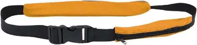 Alt view image 6 of 7 - Tekno Smart Belt Durable Stretchable Hidden Pockets Keeps Belongings Safe-Orange