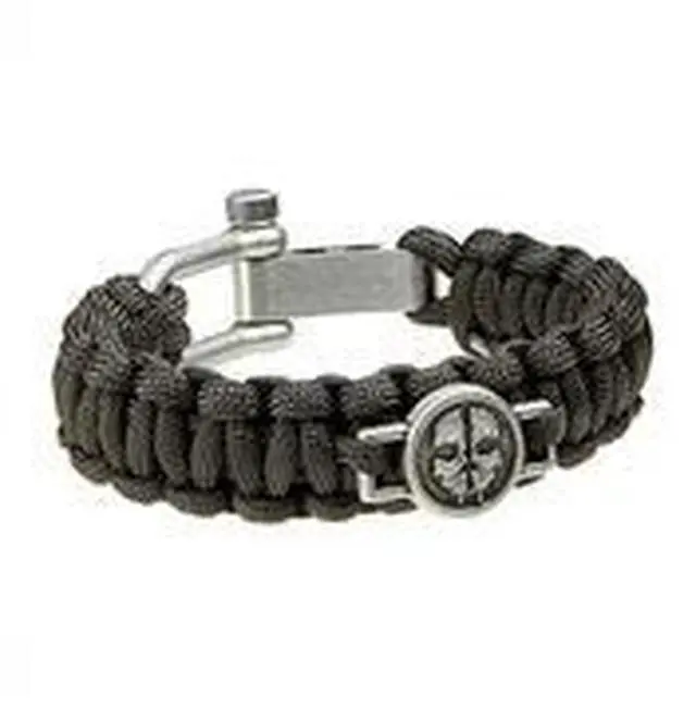 Alt view image 5 of 5 - Call of Duty Ghosts Tactical Versatile Paracord Strap Bracelet - Black 20 Pack