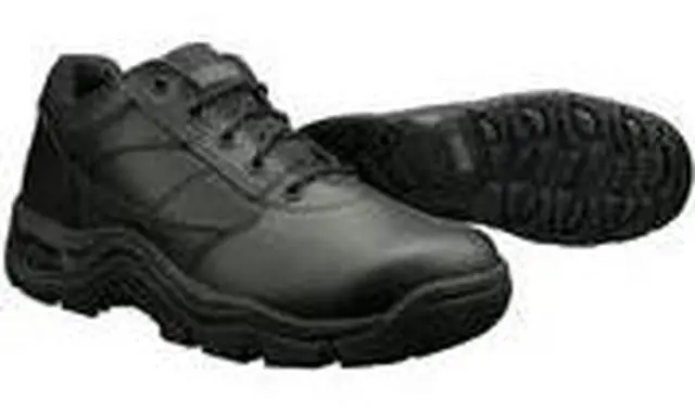 Alt view image 8 of 8 - Magnum Viper Low Slip Resistant Leather Work Shoes/Boots - Black