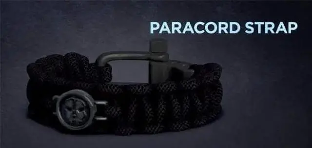 Alt view image 7 of 7 - Call of Duty Ghosts Tactical Versatile Paracord Strap Bracelet - Black