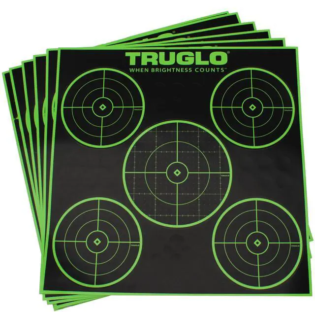 Alt view image 6 of 6 - TRUGLO TG11A6 TRUGLO TRU-SEE REACTIVE TARGET 5 BULL 6-PACK