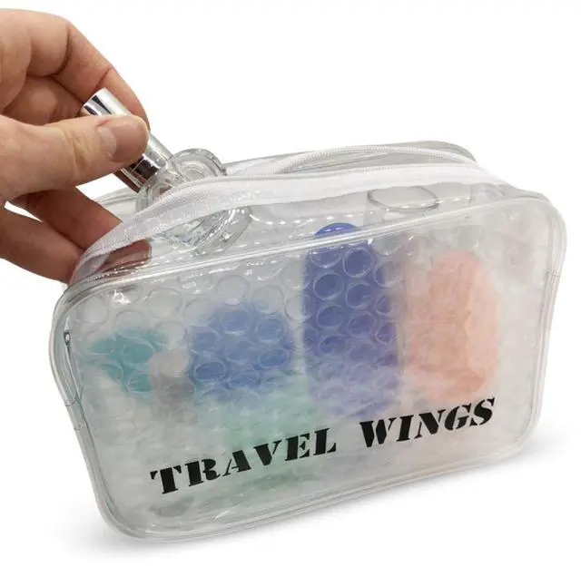 Alt view image 2 of 7 - Travel Home Toiletry Makeup Cosmetic Organizer Clear Padded Pouch Case Bag