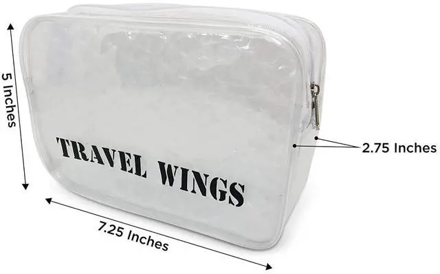 Alt view image 4 of 7 - Travel Home Toiletry Makeup Cosmetic Organizer Clear Padded Pouch Case Bag