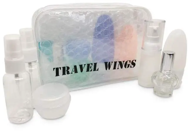 Alt view image 5 of 7 - Travel Home Toiletry Makeup Cosmetic Organizer Clear Padded Pouch Case Bag
