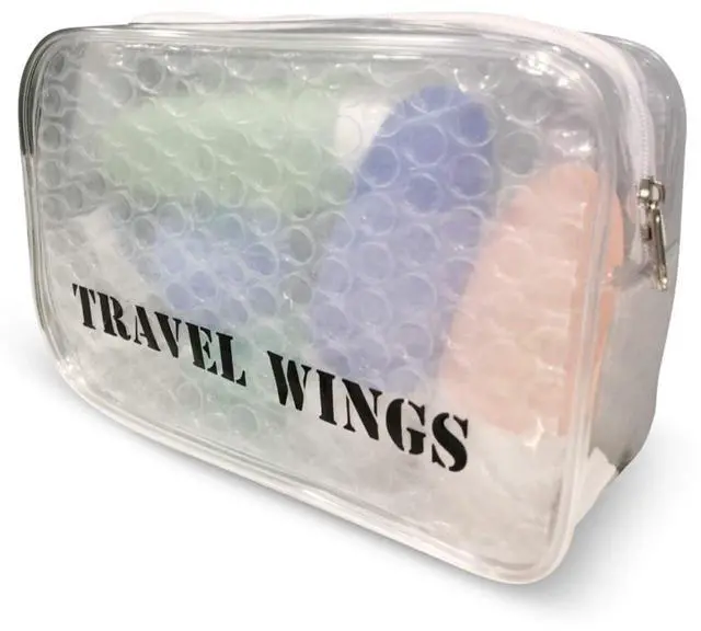 Alt view image 6 of 7 - Travel Home Toiletry Makeup Cosmetic Organizer Clear Padded Pouch Case Bag