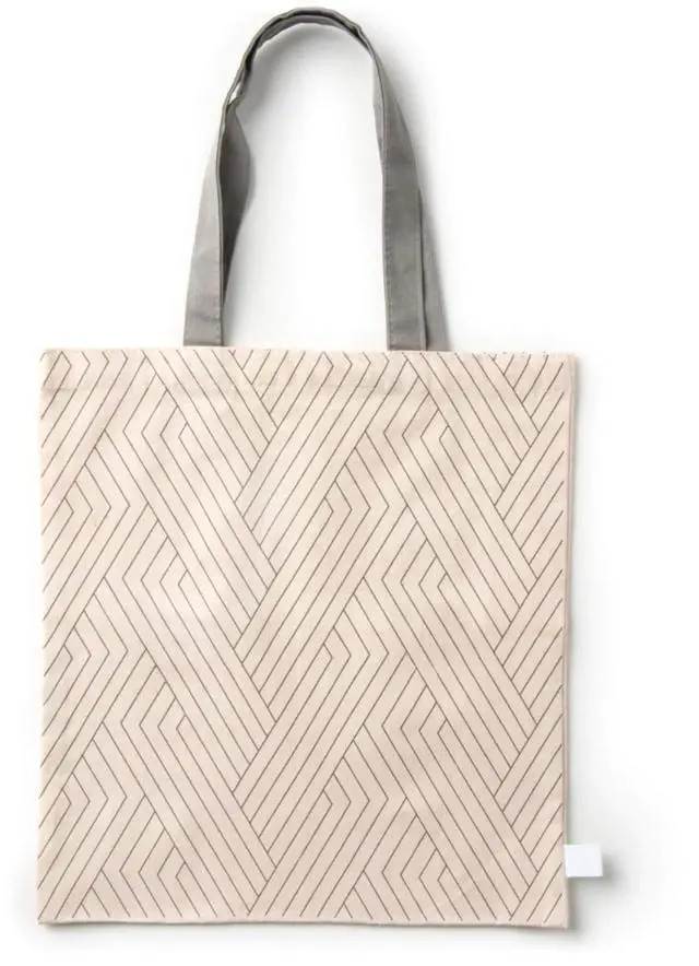 Alt view image 4 of 7 - 3 Pack Reusable Organic Cotton Tote Style Grocery All Purpose Bags