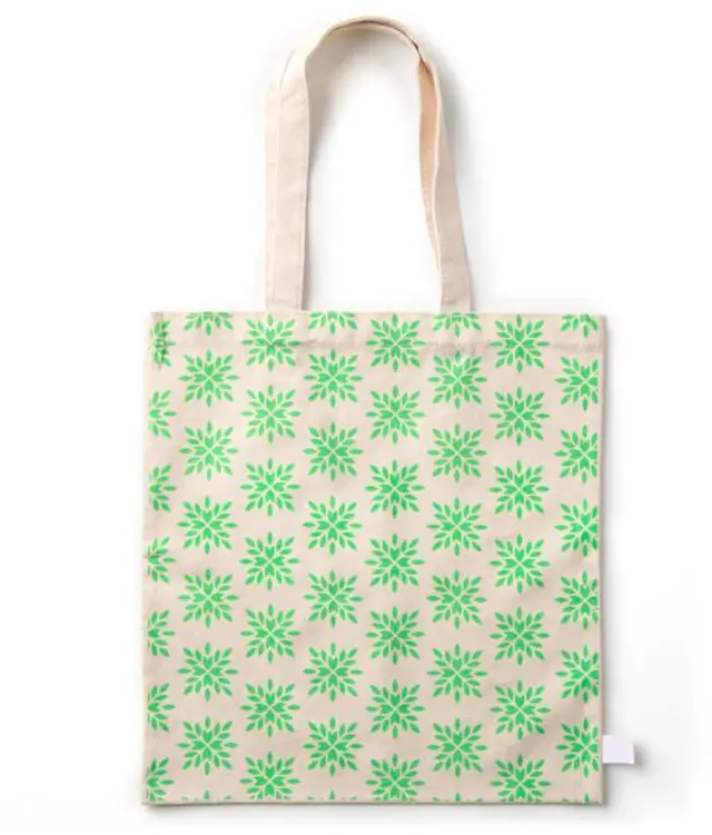 Alt view image 5 of 7 - 3 Pack Reusable Organic Cotton Tote Style Grocery All Purpose Bags