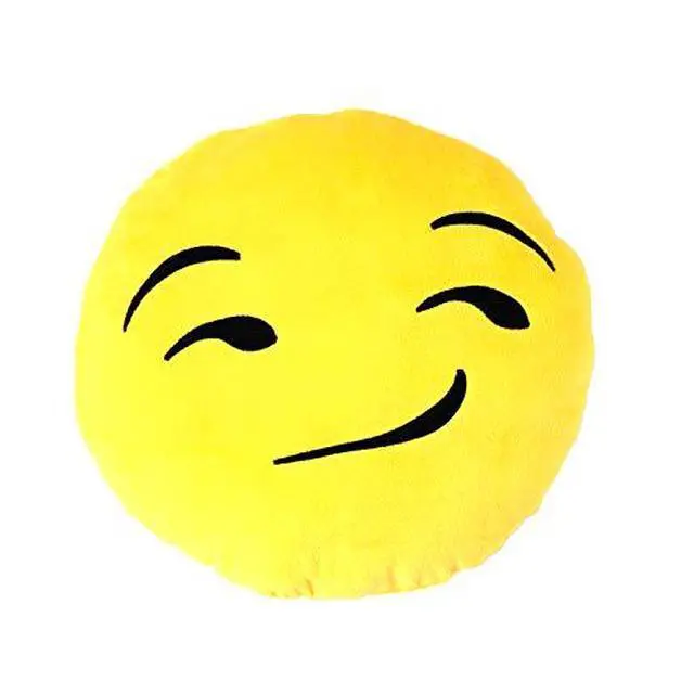 Alt view image 2 of 3 - Altatac Home Decor Throw and Travel Pillow, Smirking Face Emoji