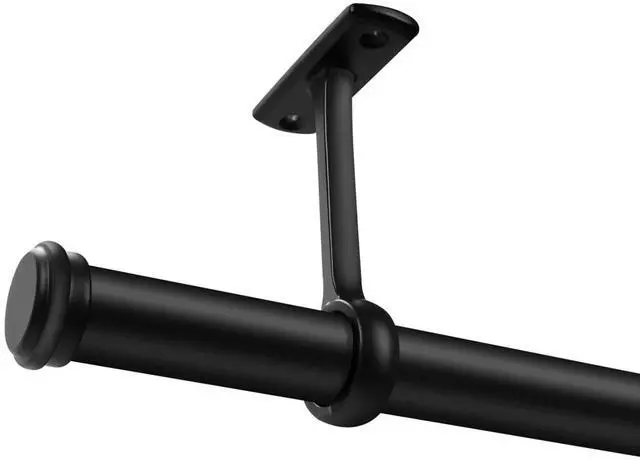 Alt view image 2 of 7 - 1 Inch Curtain Rods, For Windows Indoor/Outdoor Adjustable Heavy Duty 144-168