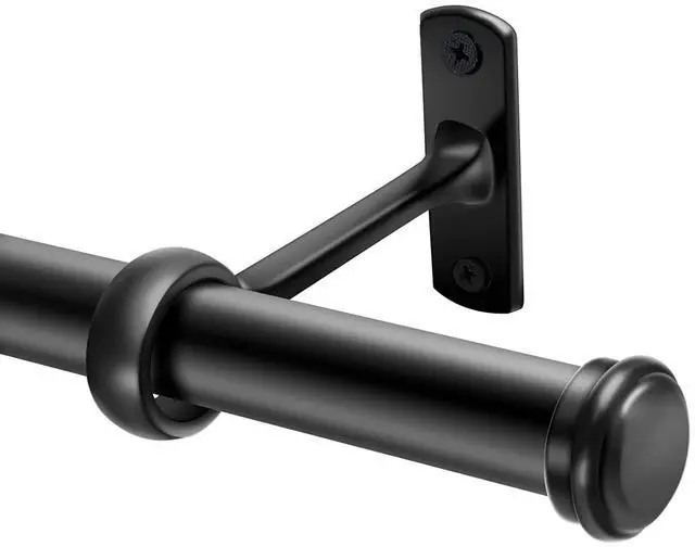 Main image of 1 Inch Curtain Rods, For Windows Indoor/Outdoor Adjustable Heavy Duty 144-168