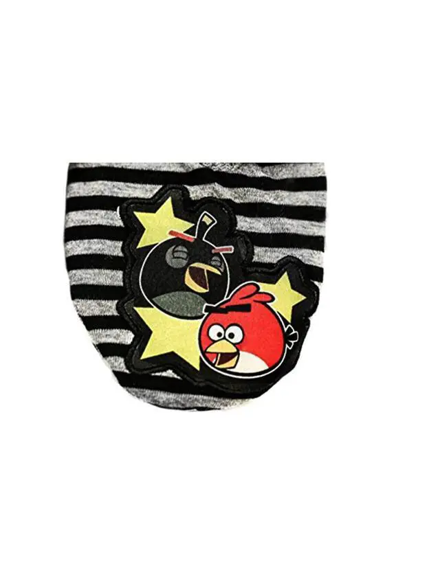 Alt view image 4 of 6 - Angry Birds "SQUAK AMONGST YOURSELVES" Slipper Stripe Socks - Size 2 - 3 M/L