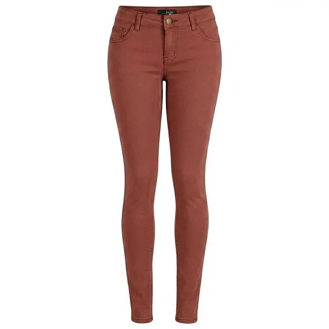 Main image of La Bijou 611S Ultra Stretch Skinny Pants Jeggings for Women Juniors - Rust, M
