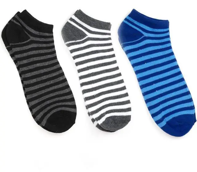 Main image of Altatac Unisex Comfortable Low Cut Striped Casual Socks, Size 10-13, 6 Pack