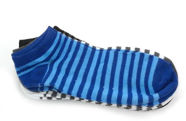 Alt view image 2 of 3 - Altatac Unisex Comfortable Low Cut Striped Casual Socks, Size 10-13, 6 Pack