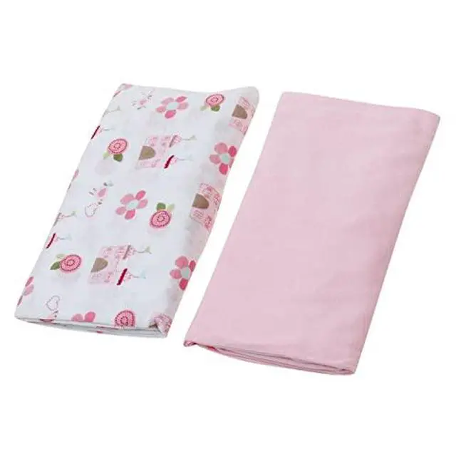 Alt view image 2 of 3 - 2-Pack Fitted Crib Sheet Set, 100% Jersey Knit Cotton, Soft Pack N Play - Pink