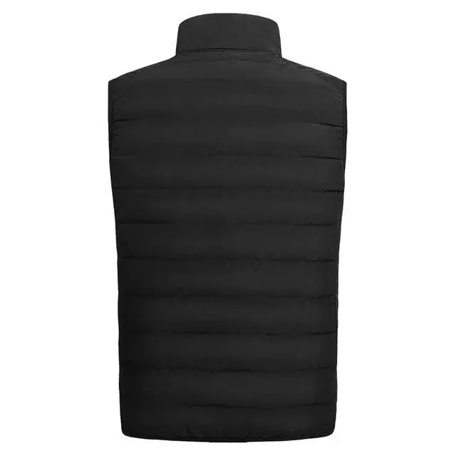 Alt view image 2 of 7 - Men's Full Zip Warm Outerwear Puffer Vest Jacket, BSY18 Black, M
