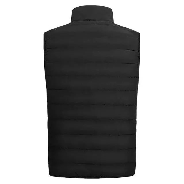 Alt view image 6 of 7 - Men's Full Zip Warm Outerwear Puffer Vest Jacket, BSY18 Black, M