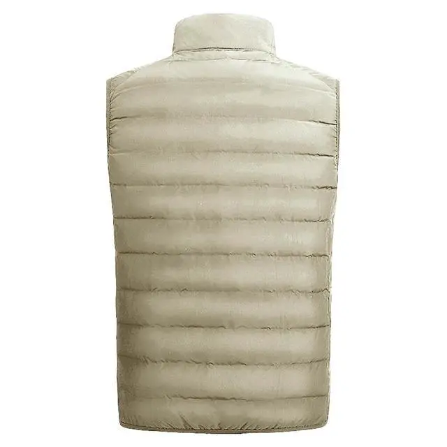 Alt view image 2 of 7 - Men's Full Zip Warm Outerwear Puffer Vest Jacket SSY19 Off White M