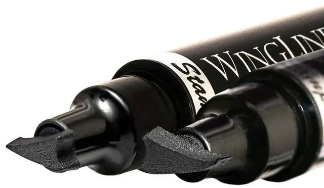 Alt view image 2 of 5 - Wing liner Eyeliner Waterproof Makeup, Smudgeproof, 2 Pk Long Lasting, 8mm Mini