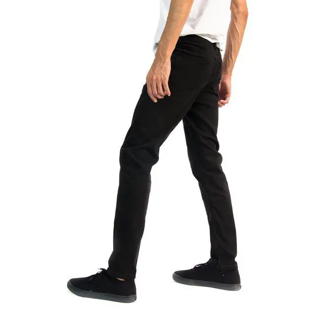 Alt view image 4 of 7 - Alta Designer Fashion Mens Slim Fit Skinny Denim Jeans - Black - Size 40