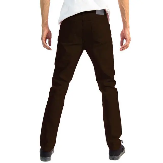 Alt view image 2 of 7 - Alta Designer Fashion Mens Slim Fit Skinny Denim Jeans - Brown - Size 32
