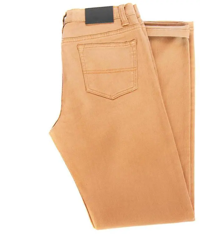 Alt view image 5 of 7 - Alta Designer Fashion Mens Slim Fit Skinny Denim Jeans - Khaki - Size 30
