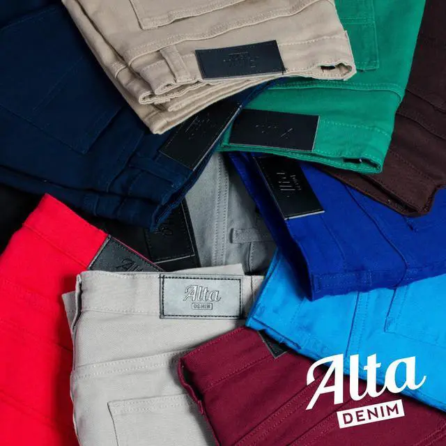 Alt view image 7 of 7 - Alta Designer Fashion Mens Slim Fit Skinny Denim Jeans - Khaki - Size 30